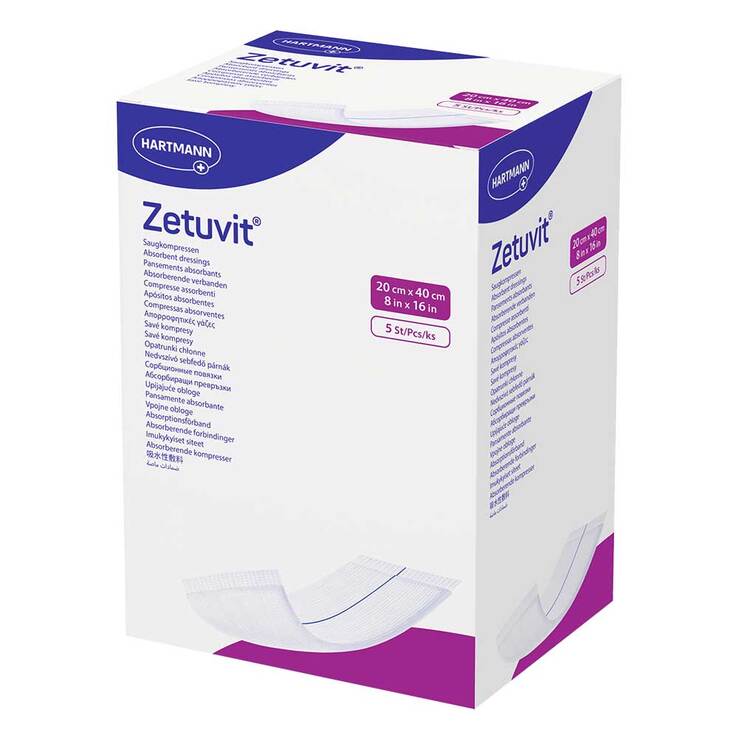 Zetuvit absorberend kompres 20x40 cm