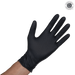 wiroSTRUCTUREGRIP PF zwarte nitril handschoenen poedervrij met visschub grip – extra sterk, latexvrij en geschikt voor medische en industriële toepassingen