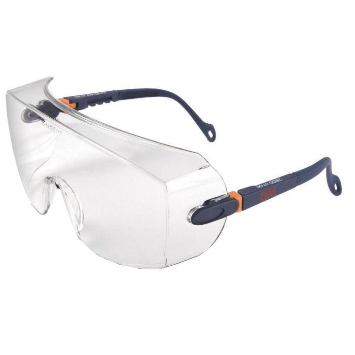 3M 2800 Overzetbril met polycarbonaat lens – Geschikt om over correctiebrillen te dragen, brede kijkhoek en optimale oogbescherming.