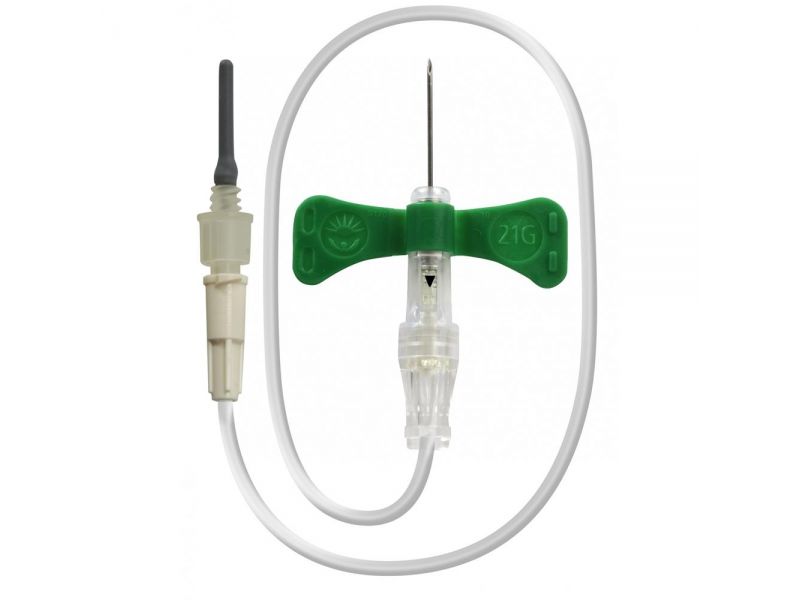 BD Vacutainer Safety Lok bloedafnameset - 21G - 0.8 x 19 mm, 18 cm slang