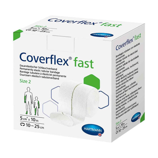 Coverflex Fast buisverband maat 2 groen voor arm en kinderbeen