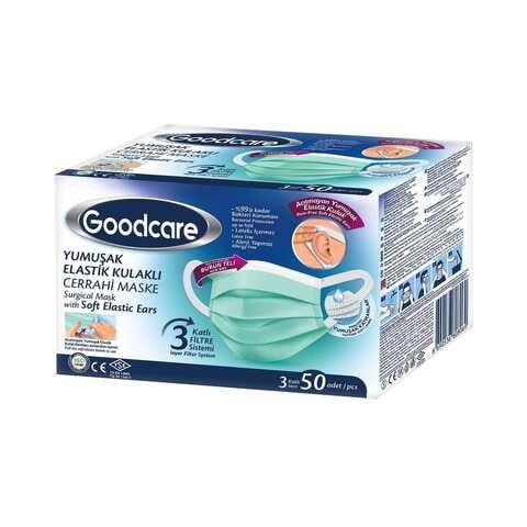 Goodcare Chirurgische Mondkapjes Type IIR – Medische mondmaskers 3-laags, CE-gecertificeerd en spatwaterdicht. Verpakking 50 stuks.