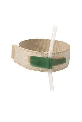 HEKURA katheter fixatieband met klittenband en siliconen antislip patronen