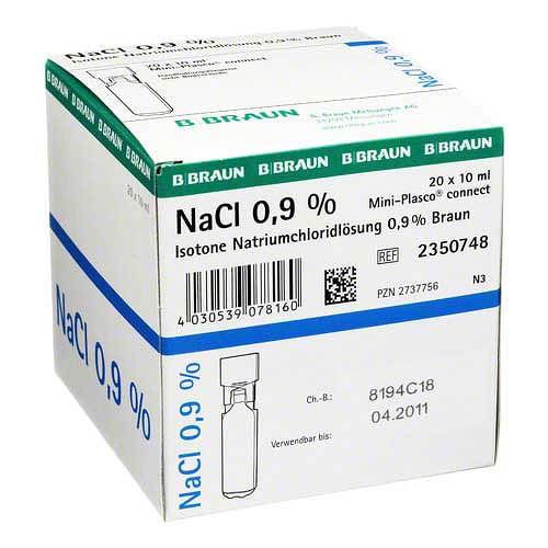 Mini-Plasco® NaCI 0,9% injectievloeistof - 20 x 10 ml