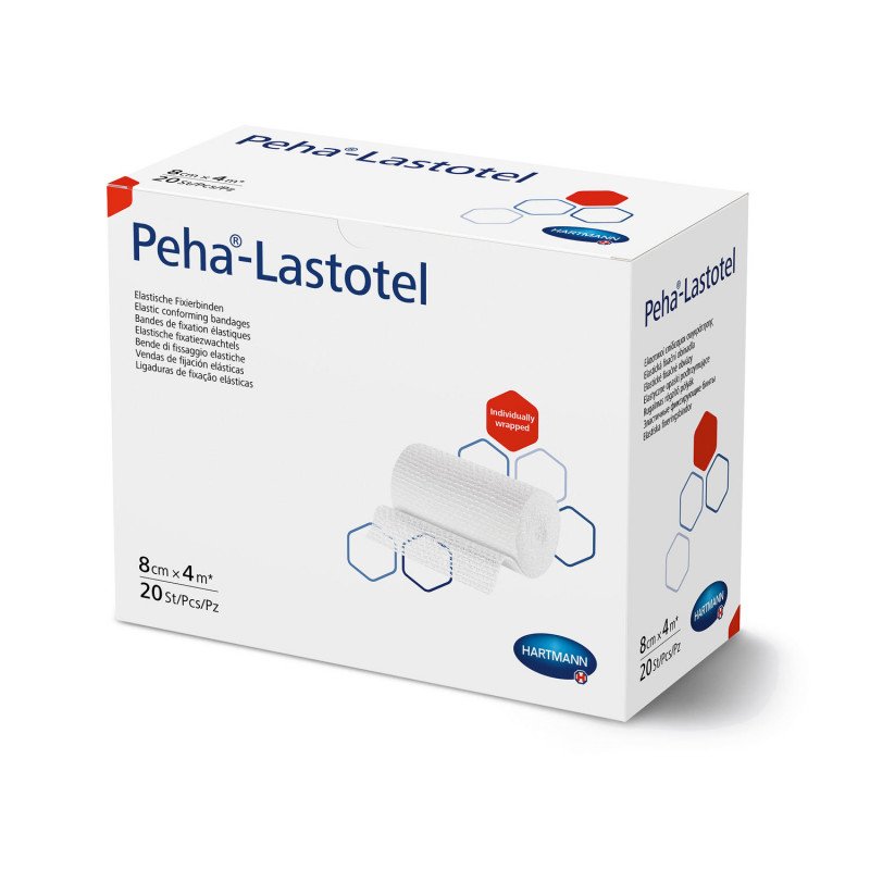 Peha‑Lastotel elastische fixatiezwachtel 4 meter voor medische fixatie