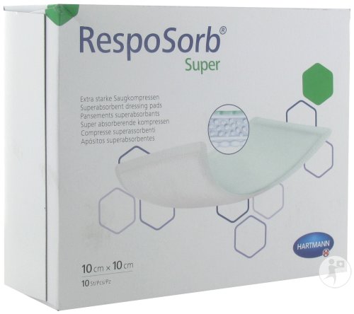 RespoSorb® Super zuigkompressen 10 x 20 cm