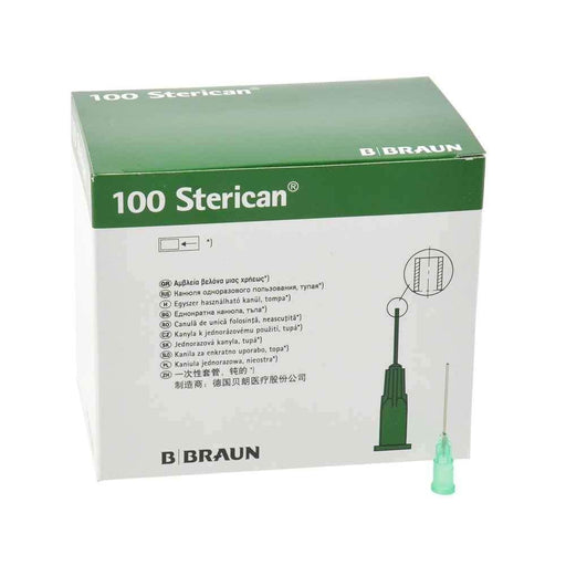 Sterican® stompe naalden, steriel en latexvrij, voor veilige toediening via gesloten systemen en septa.