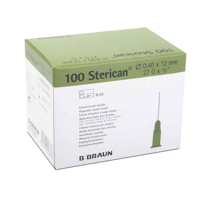 B. Braun Sterican® insulinenaalden 100 stuks – fijne siliconencoating voor pijnloze subcutane insuline-injecties, ISO 7864 gecertificeerd