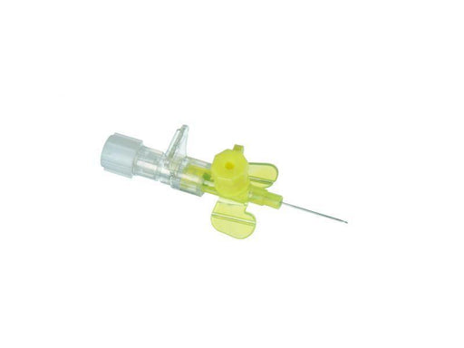 Vasofix Safety infuusnaald G24 Geel – 0,7 x 19 mm, polyurethaan katheter met Safety-Clip, geschikt voor pediatrische intraveneuze therapie